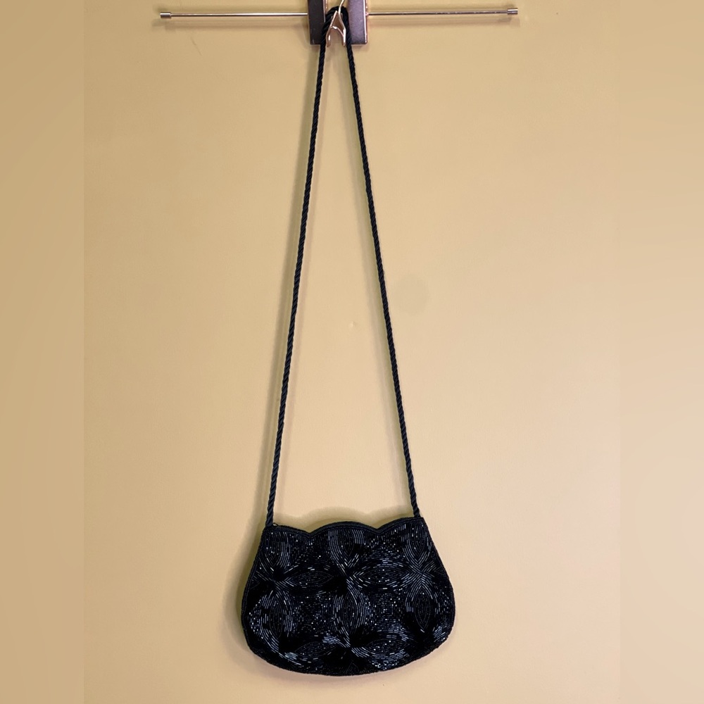 Beaded Black Purse